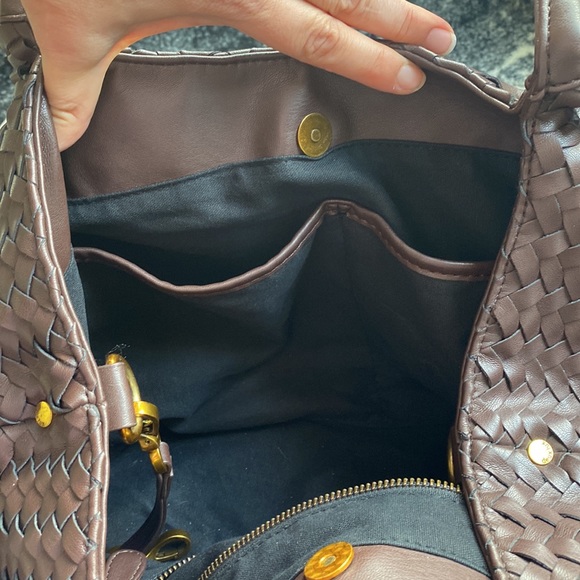 Deux Lux leather woven handbag - Picture 6 of 9